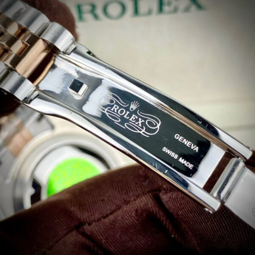 Custom Rolex DateJust Demi Chocolate Dial Diamonds Bezel - Asian Rolex 72 - Image 7