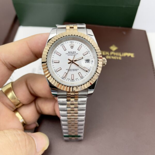 Custom Rolex DateJust Demi White Dial - Asian Rolex 59