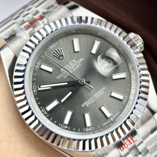 Custom Rolex DateJust Grey Dial - Asian Rolex 57 - Image 4