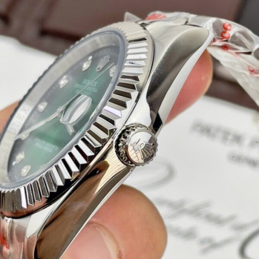 Custom Rolex DateJust Green Dial - Asian Rolex 76 - Image 4