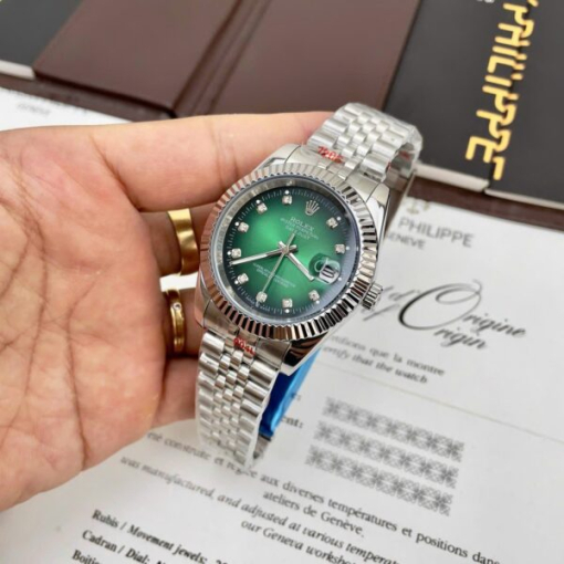 Custom Rolex DateJust Green Dial - Asian Rolex 76 - Image 2