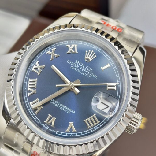 Custom Rolex DateJust Roman Numerals Blue Dial - Asian Rolex 55 - Image 2