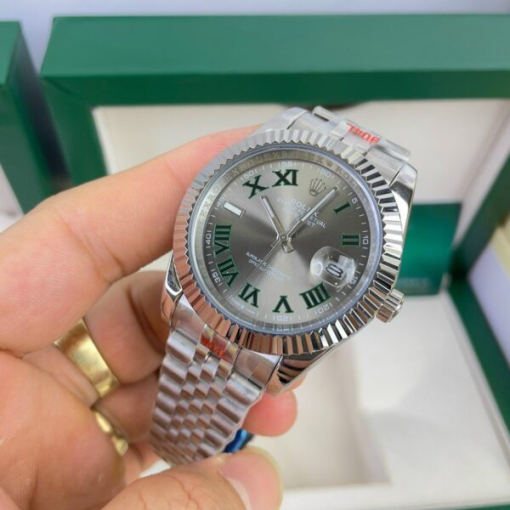 Custom Rolex DateJust Wimbledon Grey Dial - Asian Rolex 52 - Image 4