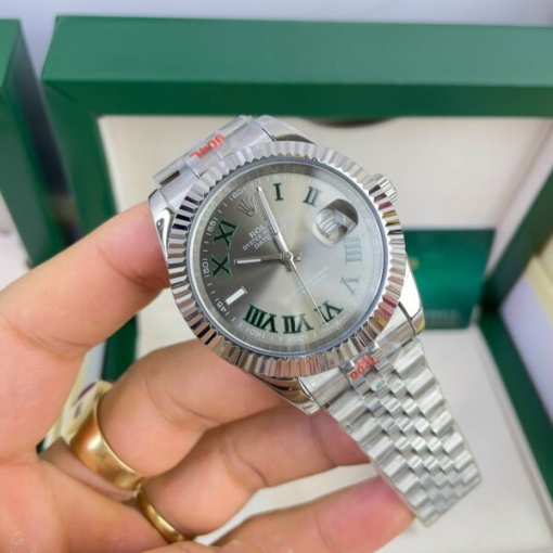 Custom Rolex DateJust Wimbledon Grey Dial - Asian Rolex 52 - Image 3