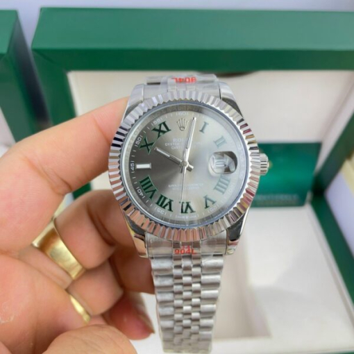 Custom Rolex DateJust Wimbledon Grey Dial - Asian Rolex 52