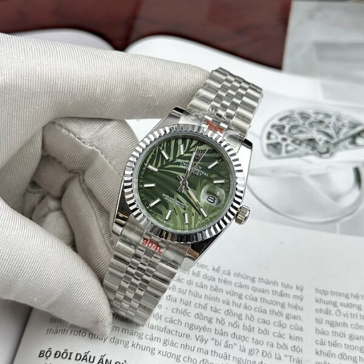 Custom Rolex DateJust Palm Motif Green Dial - Asian Rolex 62 - Image 2