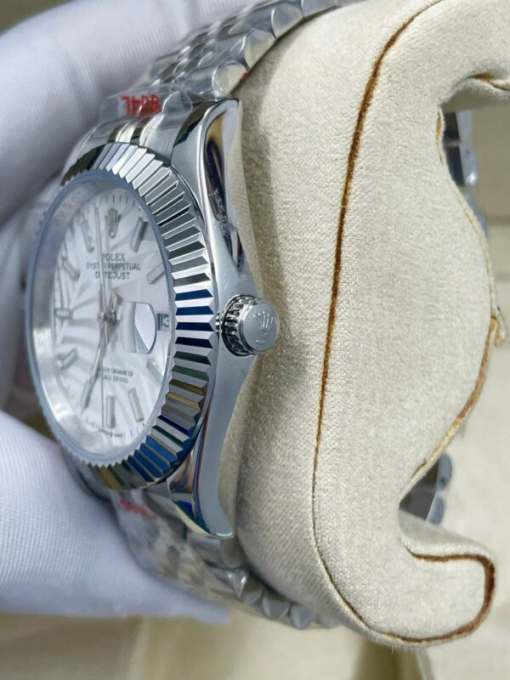 Custom Rolex DateJust Palm Leaf Grey Dial - Asian Rolex 53 - Image 5