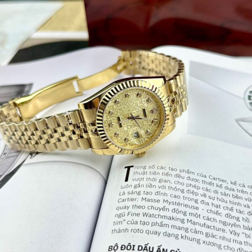 Custom Rolex DateJust Yellow Gold Champagne Computer Dial - Asian Rolex 78 - Image 3