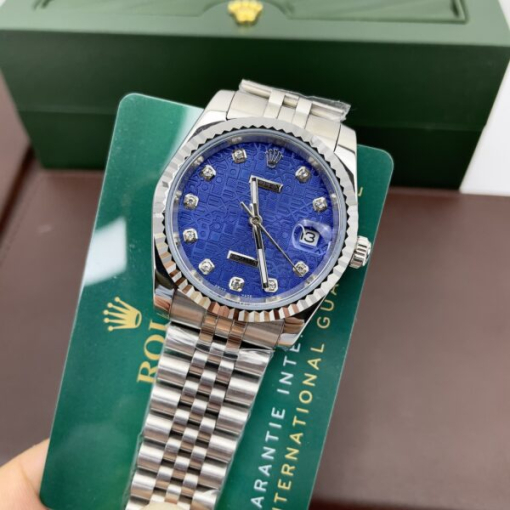 Custom Rolex DateJust Blue Computer Dial - Asian Rolex 74