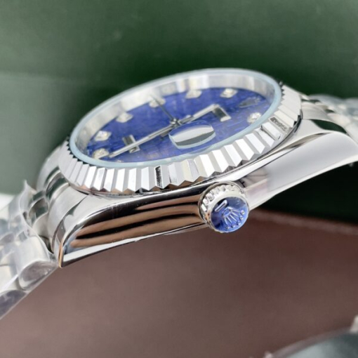 Custom Rolex DateJust Blue Computer Dial - Asian Rolex 74 - Image 3