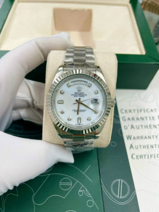 Custom Rolex Day-Date White Dial - Asian Rolex 95