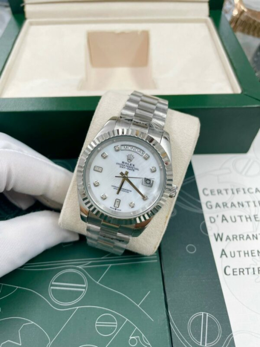 Custom Rolex Day-Date White Dial - Asian Rolex 95 - Image 2