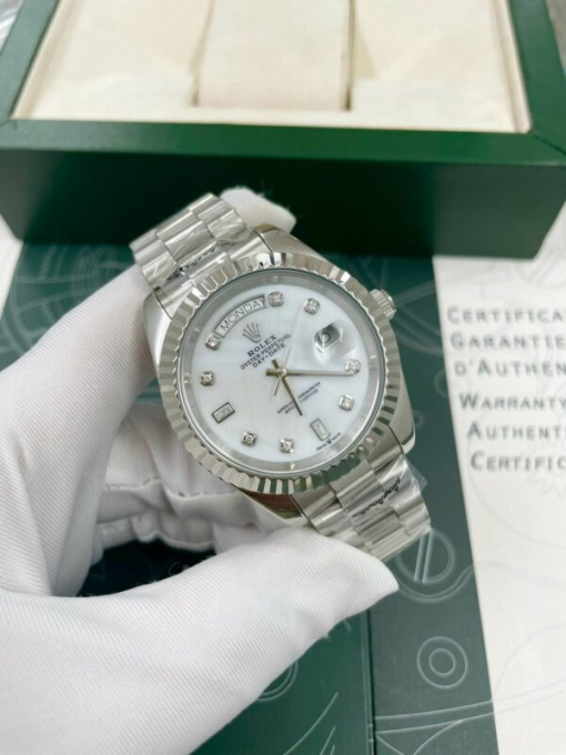 Custom Rolex Day-Date White Dial - Asian Rolex 95 - Image 3