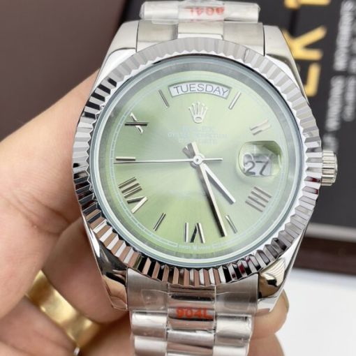 Custom Rolex Day-Date Green Dial - Asian Rolex 100