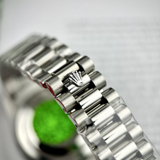 Custom Rolex Day-Date Oyster Black Dial Diamonds Bezel - Asian Rolex 122 - Image 8