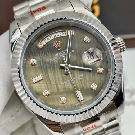 Custom Rolex Day-Date Grey Dial - Asian Rolex 96 - Image 4