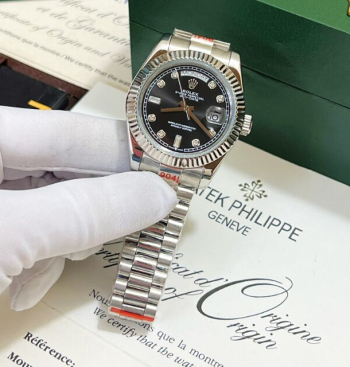 Custom Rolex Day-Date Black Dial - Asian Rolex 107 - Image 5