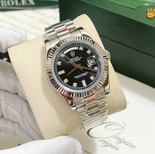 Custom Rolex Day-Date Black Dial - Asian Rolex 107 - Image 4