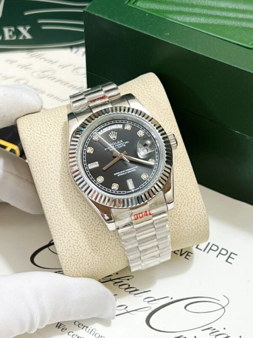 Custom Rolex Day-Date Black Dial - Asian Rolex 107 - Image 2