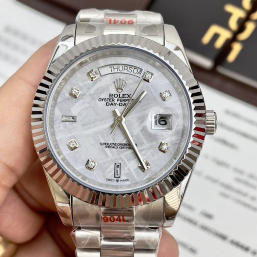 Custom Rolex Day-Date Meteorite White Dial - Asian Rolex 132