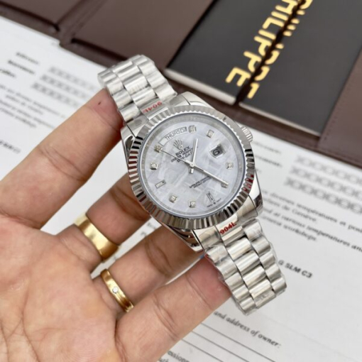 Custom Rolex Day-Date Meteorite White Dial - Asian Rolex 132 - Image 3