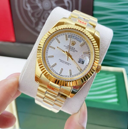 Custom Rolex Day-Date Yellow Gold White Dial - Asian Rolex 102 - Image 2