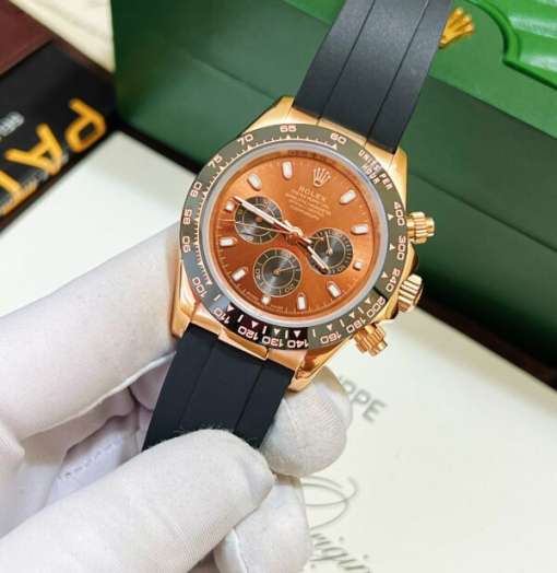 Custom Rolex Daytona Cosmograph Rose Gold Chocolate Dial - Asian Rolex 26 - Image 2