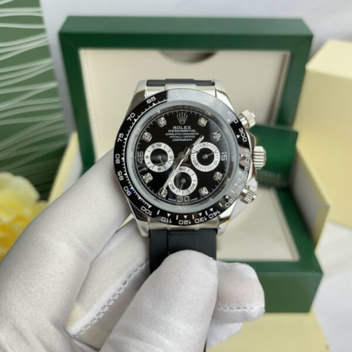 Custom Rolex Daytona Cosmograph Full Black Dial - Asian Rolex 22