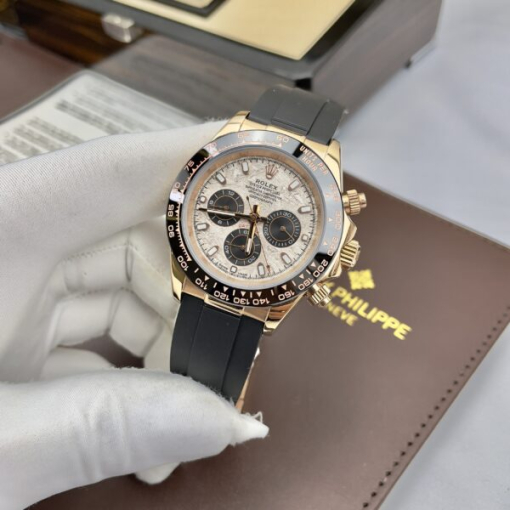 Custom Rolex Yellow Gold Cosmograph Daytona Meteorite - Asian Rolex 10 - Image 2