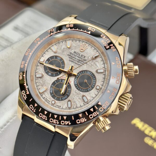 Custom Rolex Yellow Gold Cosmograph Daytona Meteorite - Asian Rolex 10 - Image 3