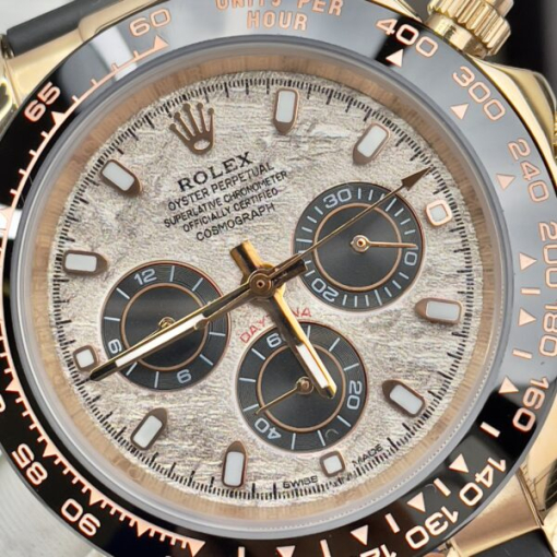 Custom Rolex Yellow Gold Cosmograph Daytona Meteorite - Asian Rolex 10 - Image 4