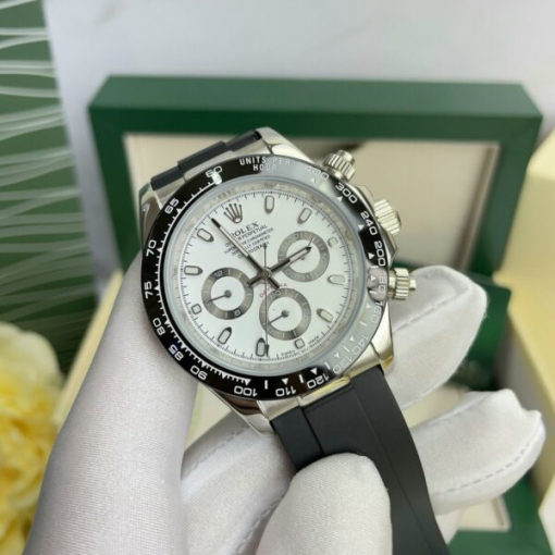 Custom Rolex Daytona Cosmograph "Panda" White Dial - Asian Rolex 20