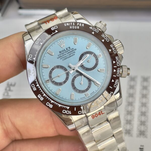 Custom Rolex Daytona Cosmograph Iced Blue Dial - Asian Rolex 13 - Image 3