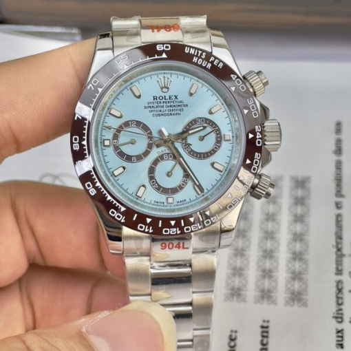 Custom Rolex Daytona Cosmograph Iced Blue Dial - Asian Rolex 13