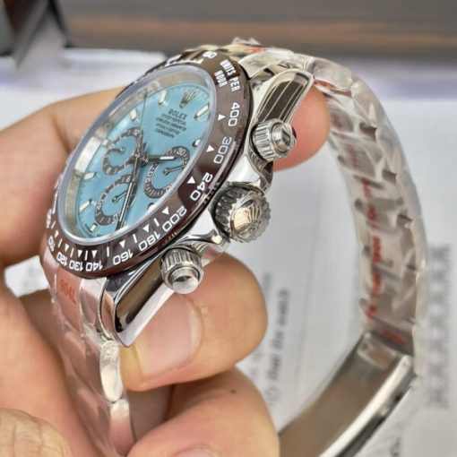 Custom Rolex Daytona Cosmograph Iced Blue Dial - Asian Rolex 13 - Image 5