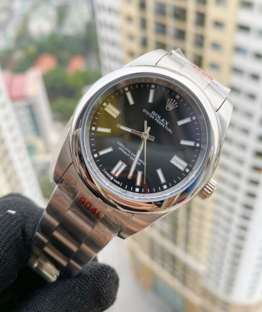 Custom Rolex Oyster Perpetual Black Dial - Asian Rolex 163