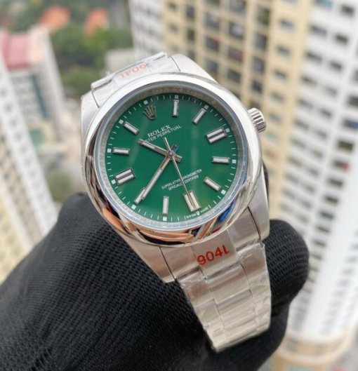 Custom Rolex Oyster Perpetual Green Dial - Asian Rolex 162 - Image 2