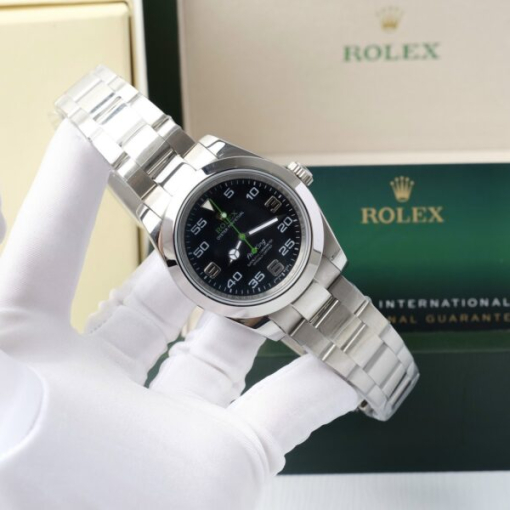 Custom Rolex Oyster Perpetual Air King Black Dial - Asian Rolex 164 - Image 3