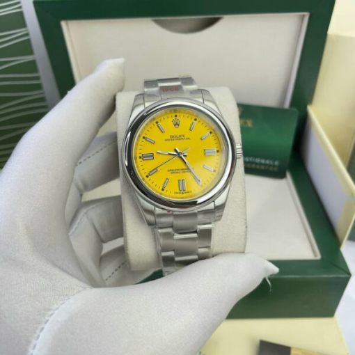 Custom Rolex Oyster Perpetual Yellow Dial - Asian Rolex 174