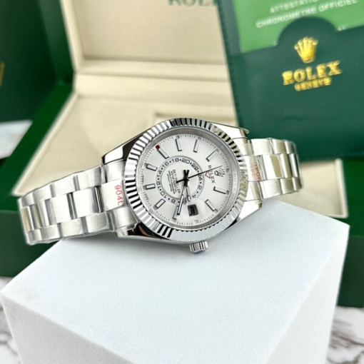 Custom Rolex Sky-Dweller White Dial - Asian Rolex 41