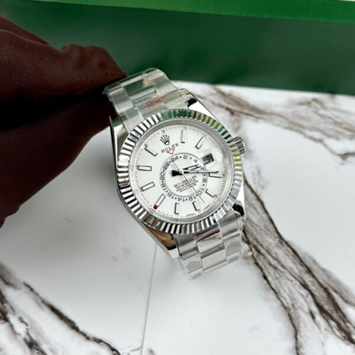 Custom Rolex Sky-Dweller White Dial - Asian Rolex 41 - Image 3