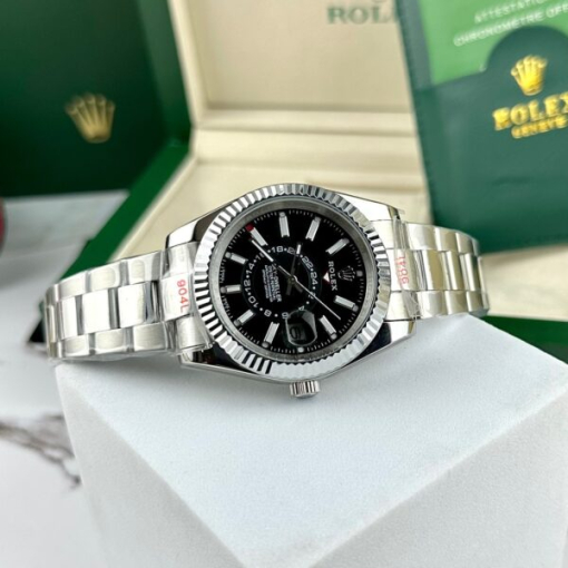 Custom Rolex Sky-Dweller Black Dial - Asian Rolex 40