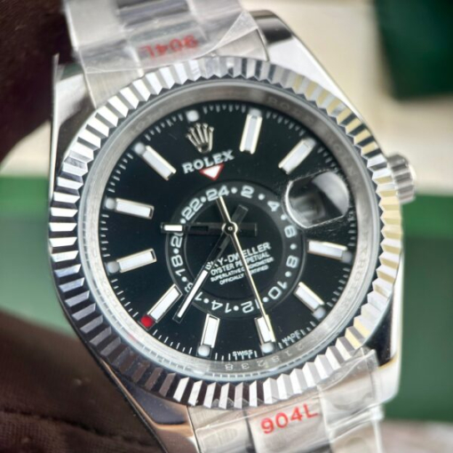 Custom Rolex Sky-Dweller Black Dial - Asian Rolex 40 - Image 3