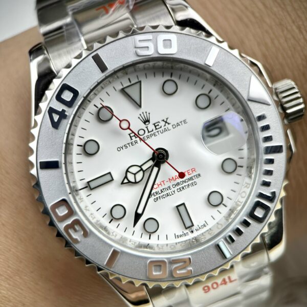 Custom Rolex Yacht-Master White Dial - Asian Rolex 49 - Image 4