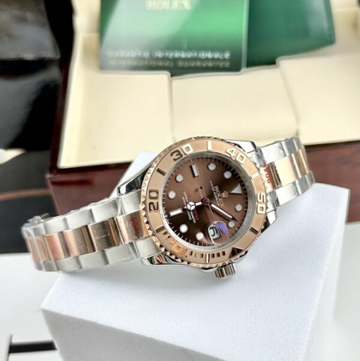 Custom Rolex Yacht-Master Demi Chocolate Dial - Asian Rolex 46