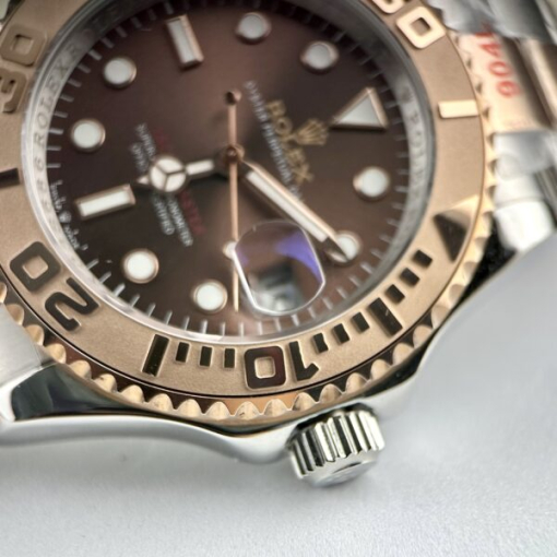 Custom Rolex Yacht-Master Demi Chocolate Dial - Asian Rolex 46 - Image 4