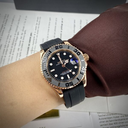 Custom Rolex Yacht-Master Black Dial - Asian Rolex 48 - Image 4