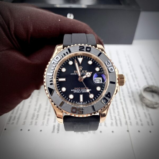 Custom Rolex Yacht-Master Black Dial - Asian Rolex 48 - Image 2