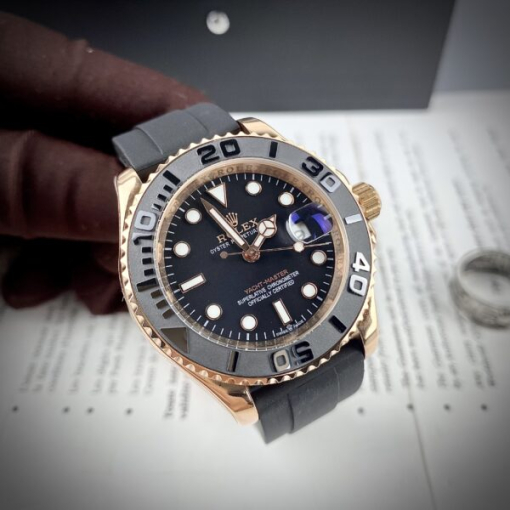 Custom Rolex Yacht-Master Black Dial - Asian Rolex 48 - Image 3