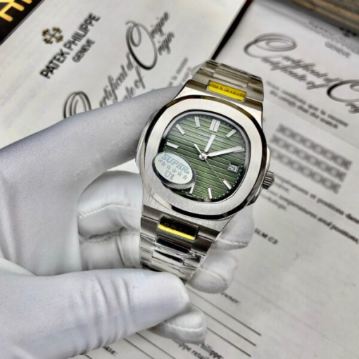 Custom Patek Philippe Nautilus 5711 Olive Green Dial - Asian Patek 8 - Image 4